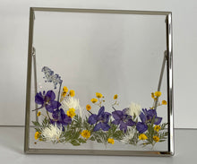 Load image into Gallery viewer, pressed flower and calligraphy glass frame, 압화와 손글씨의 특별한 유리액자